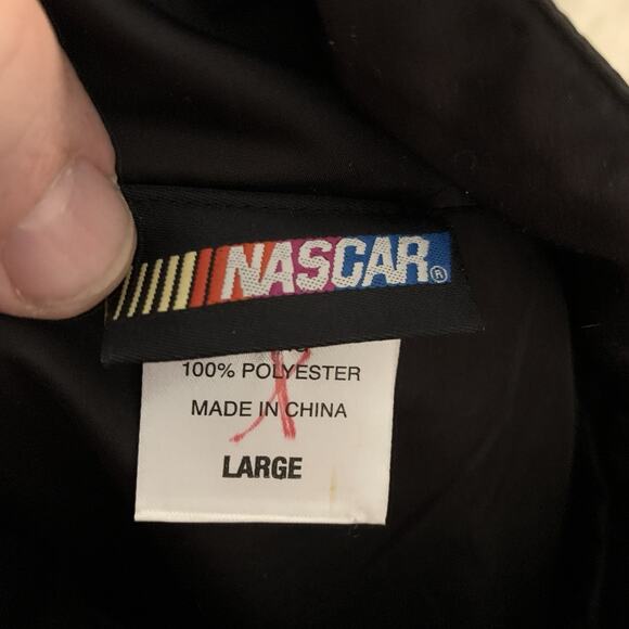 NASCAR Jacket Mens Large Full Zip Racing Windbreaker Lightweight Embroidered - Picture 2 of 5